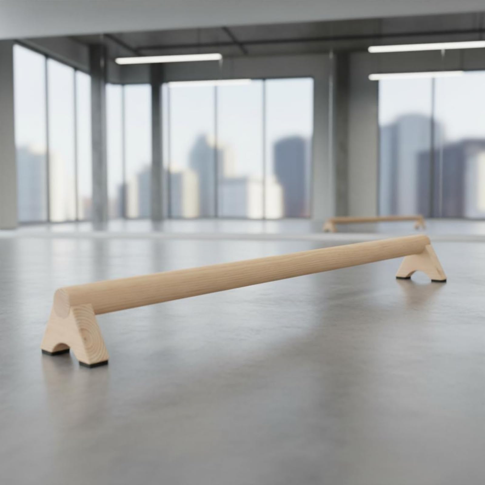 Trave di Stabilità in Legno Stabile Ponte di Equilibrio in Legno Struttura Robusta Attrezzatura Fitness per Principianti, Palestra