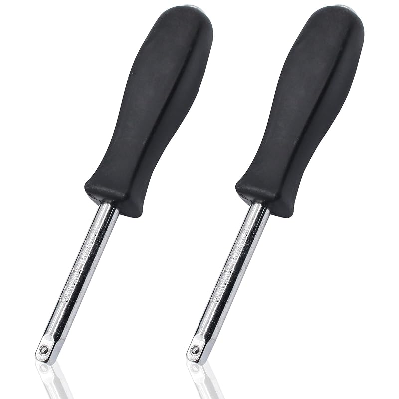 Uenhoy Chave de Soquete com Cabo Spinner, Acionamento de 6,35 mm (1/4 pol.), 15 cm, para Reparo Automotivo, Kit com 2 peças