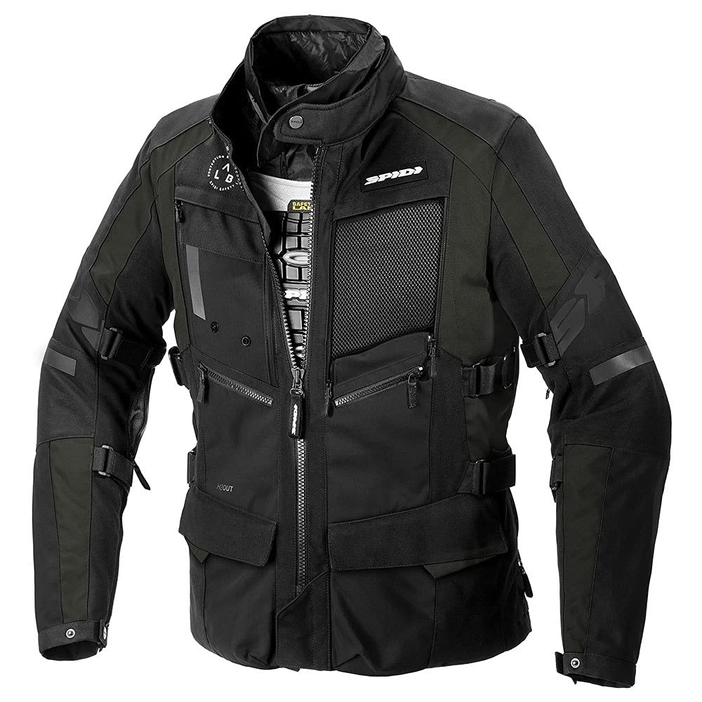 Spidi 4 Season Evo H2Out Kurtka tekstylna motocyklowa, czarny/zielony, 2XL