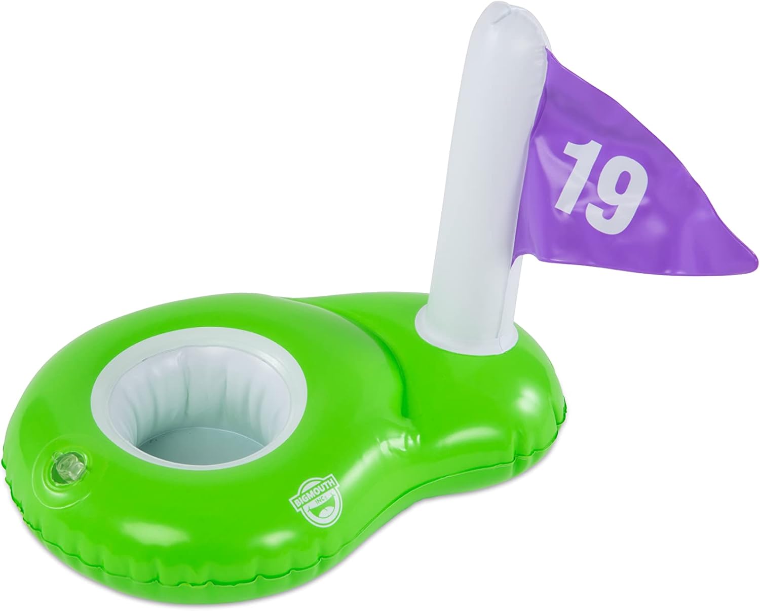 BigMouth Inc Inflatable Drink Holder for Pool - Floating Cup Holder for Hot Tub - Fun Outdoor Beverage Float - Golf Hole