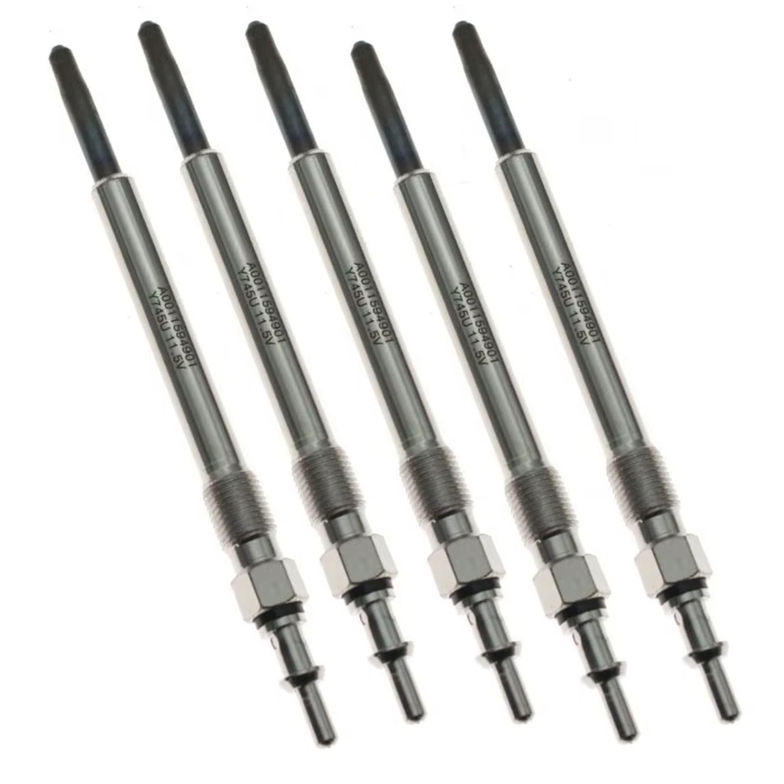 Bougies de préchauffage chauffantes pour Benz (OM611, OM646, OM612, OM613, W202, W210, W638) - Référence : 1594201 - Référence A0011592801 (4 pièces)