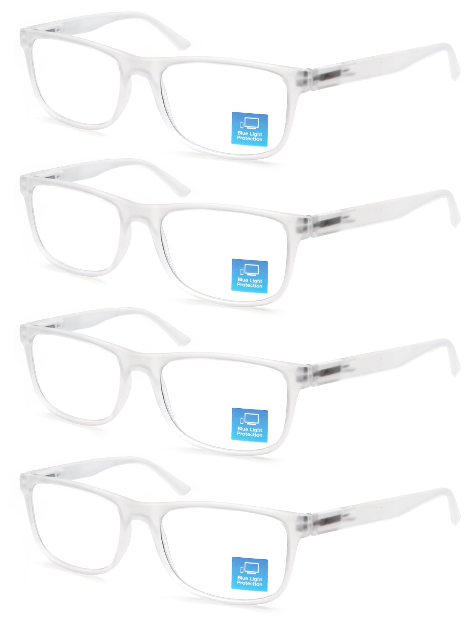 OLOMEE Blue Light Blocking Reading Glasses Men Large Oversized Square Readers Wide fit Cheaters for Men W/Big Head/Large Face