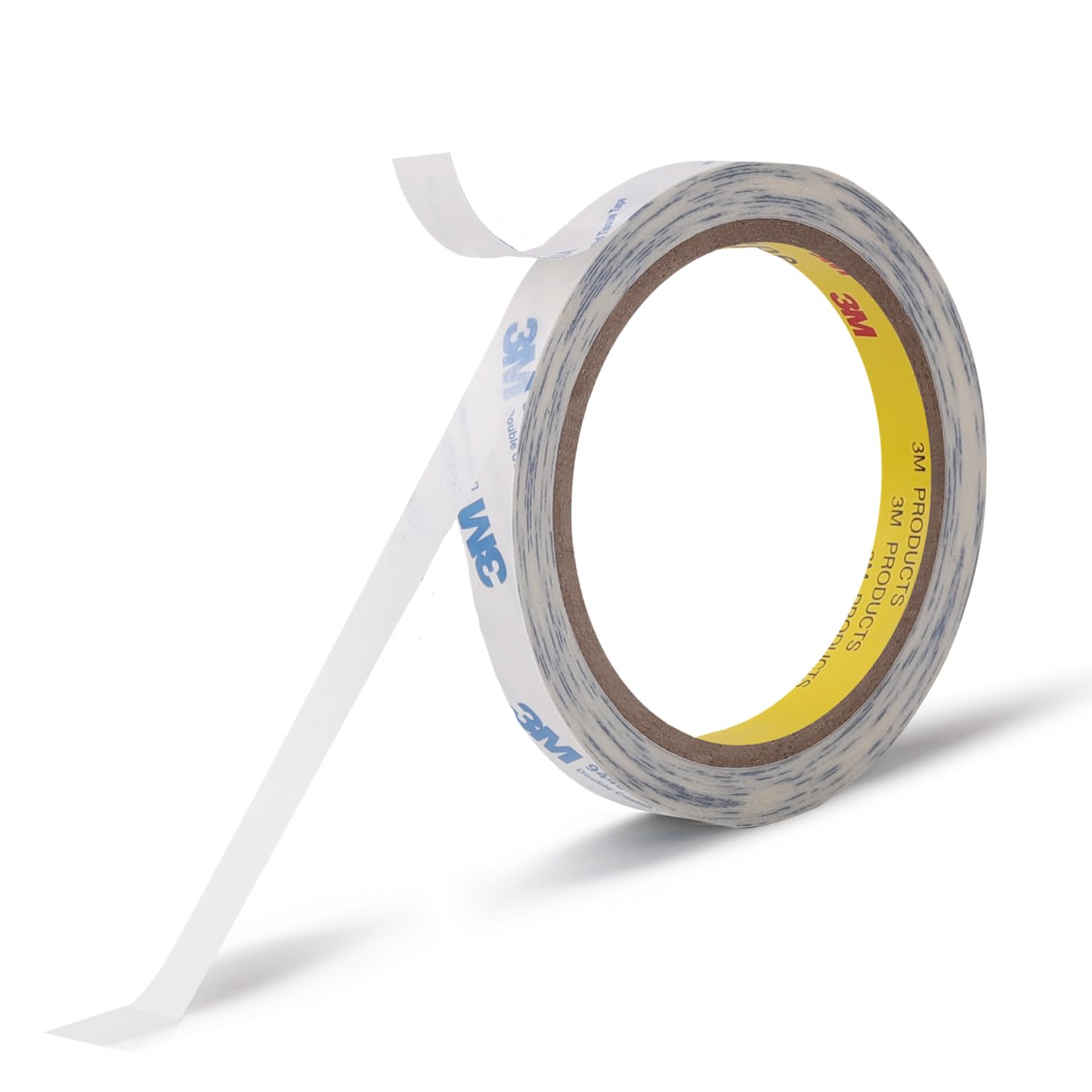 Double Sided Tape 9448A 1/2" x 33Ft Pack of 1 Made of 3M Super Sticky Adhesive Tape Ultra Thin Translucent Tissue Tape for Laptop Cell Phone Repairs