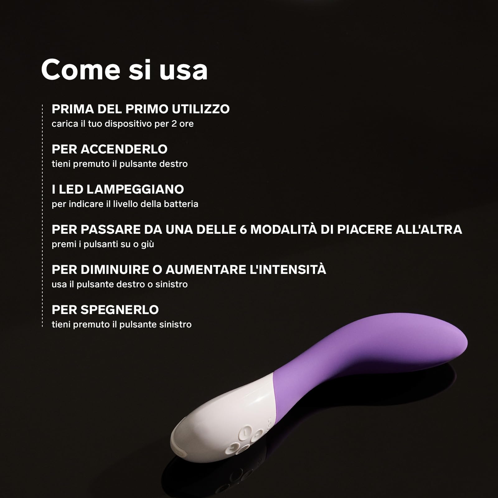 LELO MONA 2, Viola, Vibratore per Donna per la Stimolazione del Punto G, Vibratori, Vibratori Donna