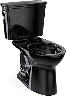 TOTO Drake Transitional Two-Piece Elongated 1.28 GPF TORNADO FLUSH Toilet, Ebony - CST786CE#51