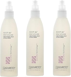Root 66 Max Volume Directional Hair Root Lifting Spray - Lifting Spray for Thin & Fine Hair, Lifts Hair to New Heights, Root Lifter & Hair Volumizer, No Parabens, Color Safe - 8.5 oz (3 Pack)