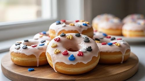 Miniatura 7 de NCS Gránulos comestibles de caramelo rojo, amarillo, azul, plateado y negro, 8 onzas, ideal para cupcakes, galletas, pasteles, pasteles, pasteles,