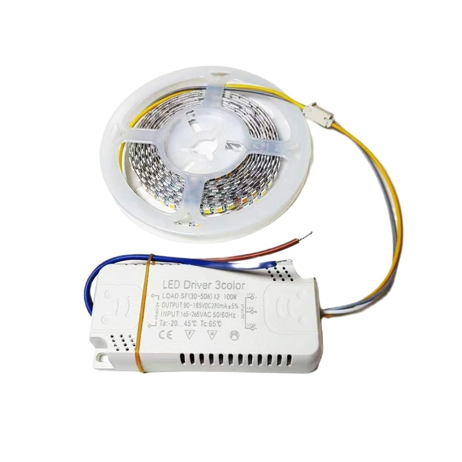 Wyróżnij 7MM-180D-5B9C × 2 taśma LED 3 kolory AC220V 200-280mA Działa ze sterownikami do stosowania w żyrandolach(Type2 (2m))