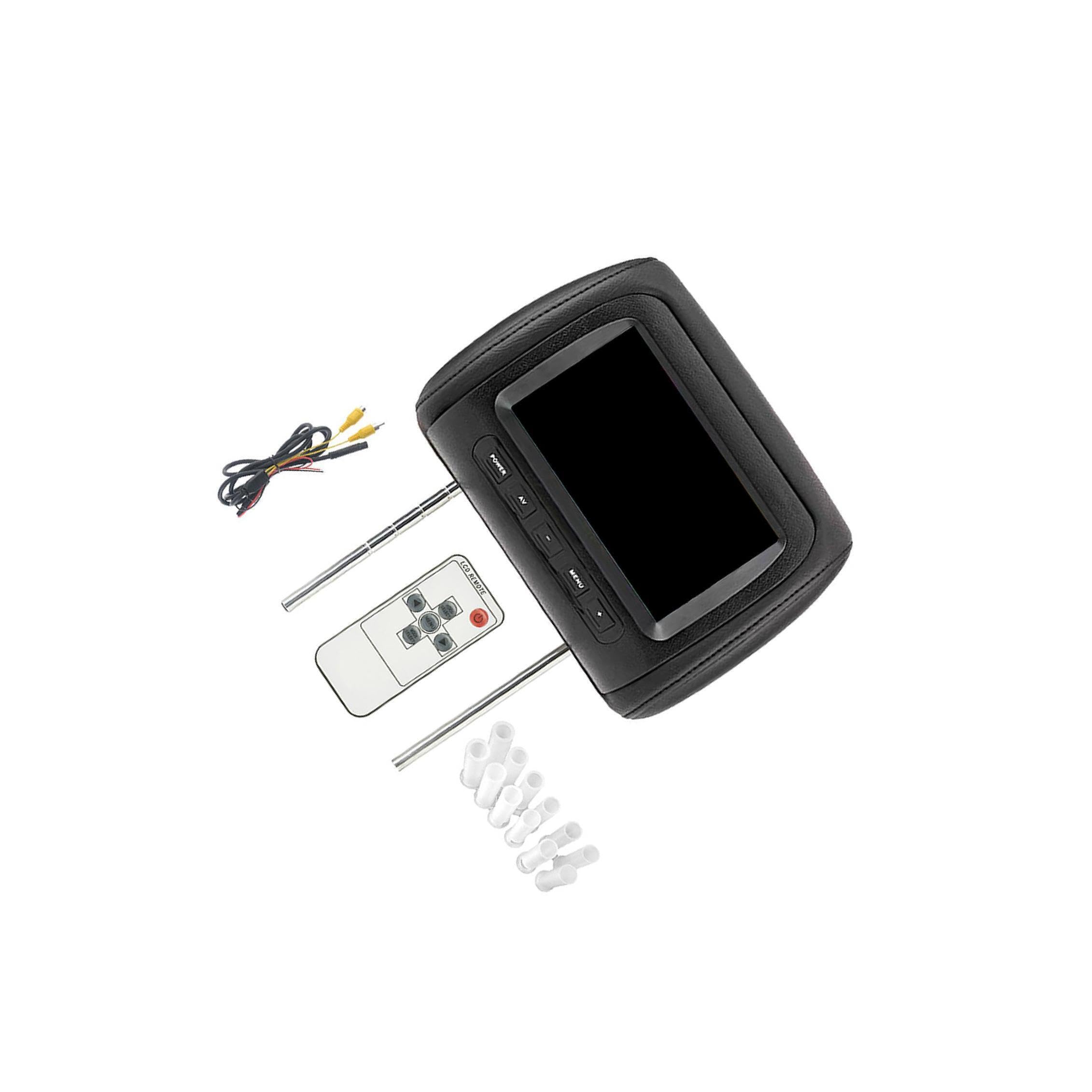 Pantalla para reposacabezas de Coche con resolución de 800x480 diseñada para Entretenimiento multilingüe, Que Permite conectar Fuentes de vídeo