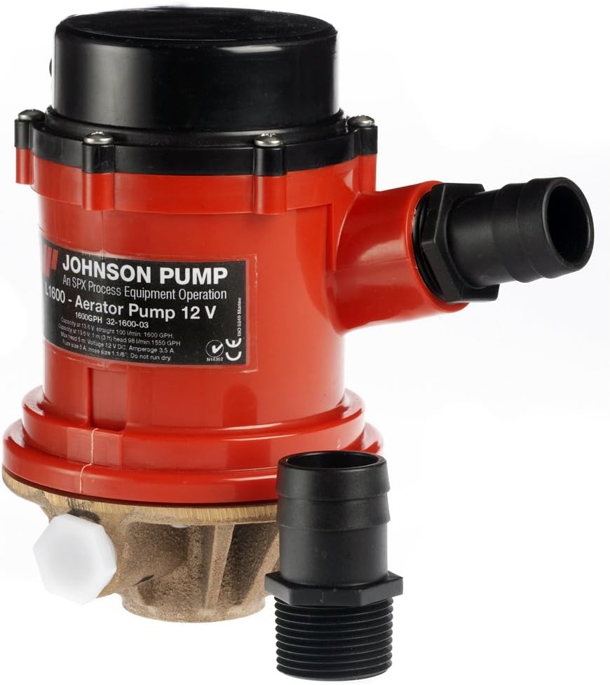 JOHNSON PUMP 16004B-24 / Johnson Pump Pro Series 1600GPH Livewell/Baitwell Pump - 24V