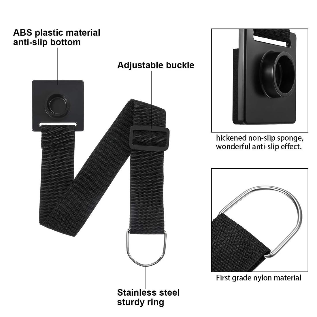 Cello Stand Holder Violoncelle Anti-Dérapant Ceinture avec 2 Pièces Violoncelle Fin Pin Violoncelle Fin Pin Capuchon en Caoutchouc