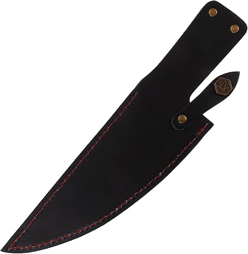 Funda de cuero para cuchillo de chef de 13 pulgadas, fundas portátiles para cuchillos, cubierta segura para cuchillos de chef, cubierta protectora