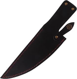 CALLARON 13" Leather Chef Knife Sheath - Portable Knife Sleeves, Safe Chef Knives Cover, Knife Protection Cover for Kitchen Camping(Random Style)