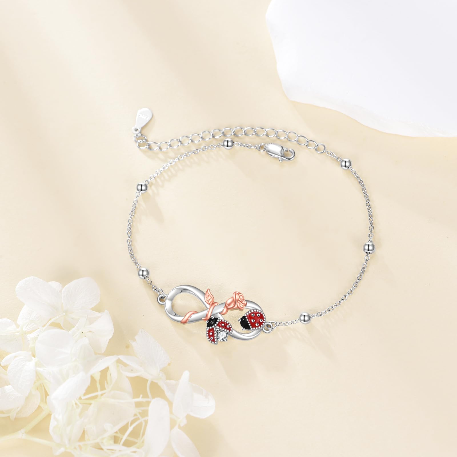 Frosch/Axolotl/Kolibri/Eulen/Marienkäfer/Meeresschildkröten Armband 925 Sterlingsilber Tier Opal Abalone Muschel Anhänger Armband Valentinstag Schmuck für Damen Tier Liebhaber