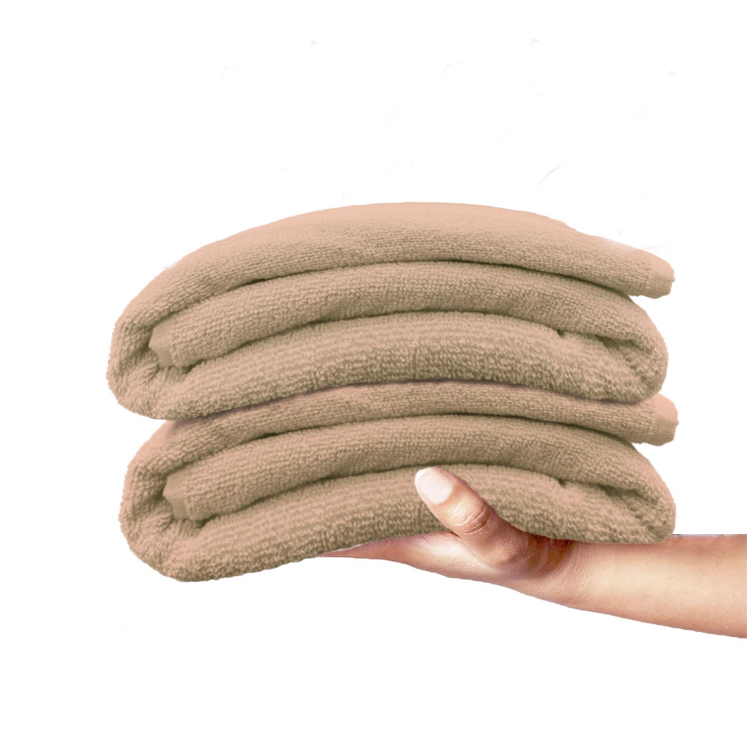 Cotton Bath Towel 450 GSM Quick Dry Large Size Bathroom Towels for Men & Women, Home, Kitchen, Gym, Spa (70x137 cm, Taupe)-image-20