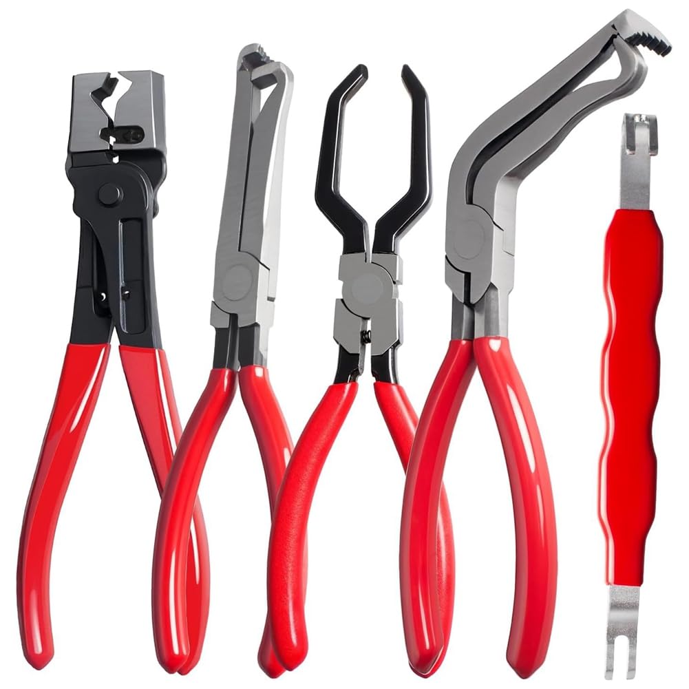 Onchdbfhuu Electrical Disconnect Pliers(5pcs) for Car, Electrical Plug Connector Separator Hose Clamp Tool Set