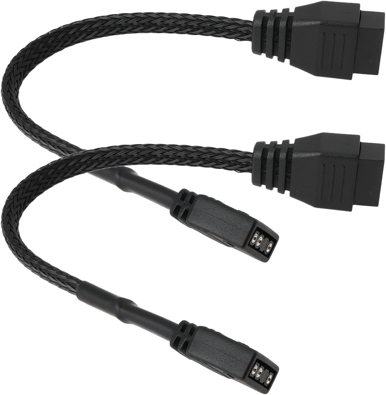 2Pcs Motherboard ARGB Adapter 16.5cm Cable Compatible with NZXT AER RGB & F120 RGB CORE Fan