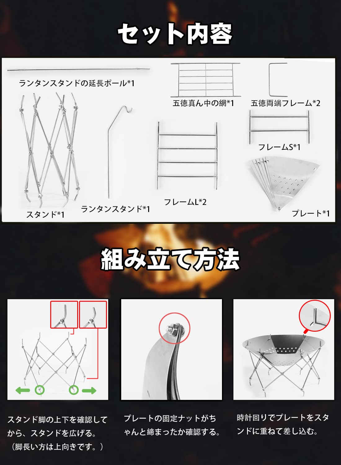 Amazon | CARBABY 焚き火台 焚火台 アウトドアコンロ 折りたたみ焚き火