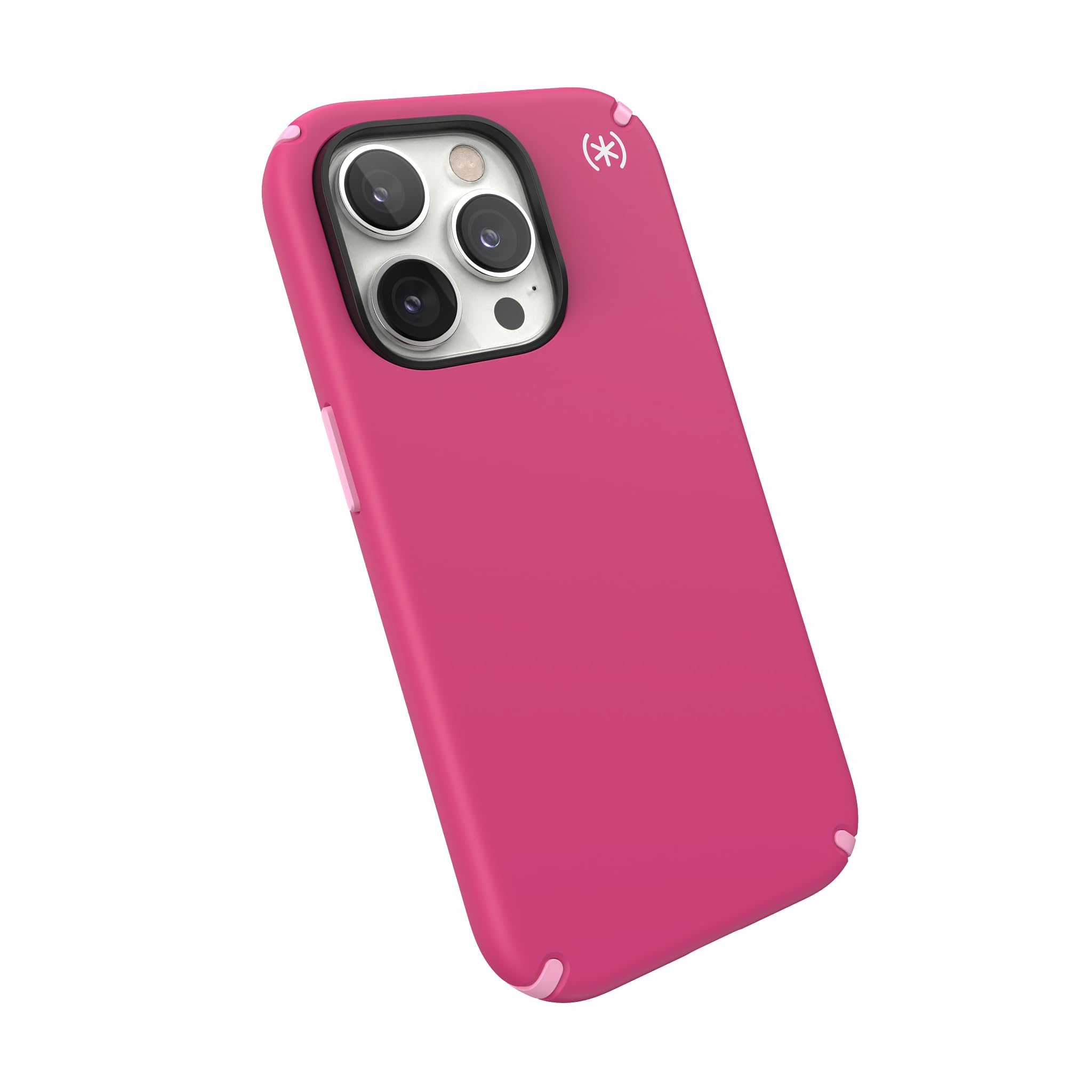 Speck iPhone 14 Pro Case - Drop Protection, Scratch Resistant, Built for MagSafe Slim Phone Case for 6.1 Inch iPhones 14 Pro - Anti-Fade Case - Presidio2 - Digital Pink/Blossom Pink/White