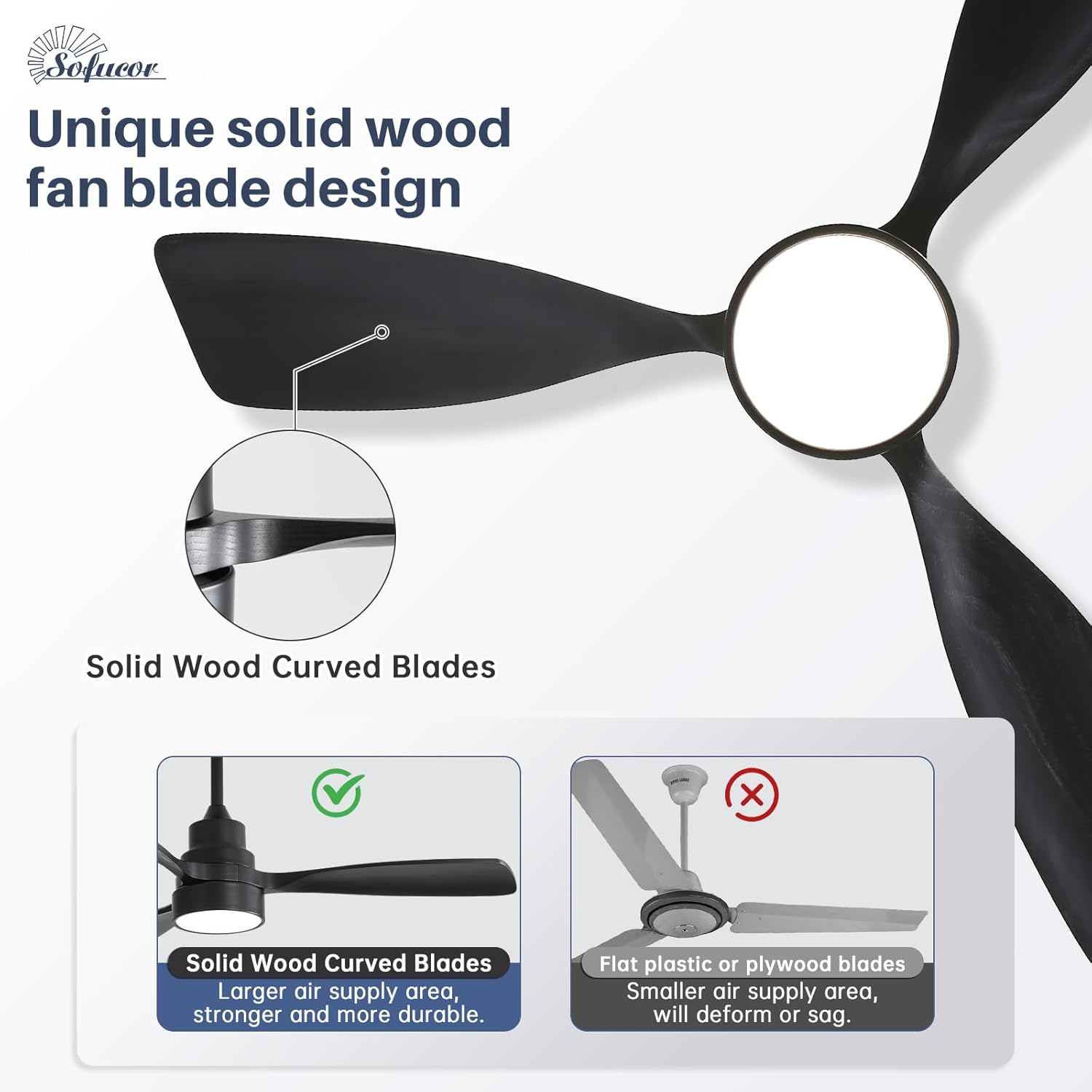 Image showing the fan's three light color options: Warm Light (3000K), Natural Light (4000K), and White Light (6000K), along with an adjustable brightness slider from 10% to 100%.