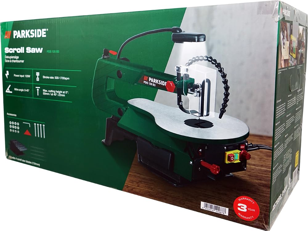 HEADNMORE® Bundle – Parkside Scie à chantourner PDS 120 + porte-clés HEADNMORE®