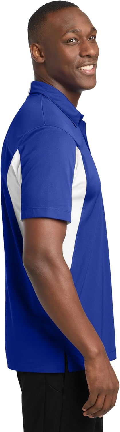 SPORT-TEK Unisex Side Blocked Micropique Sport-Wick Polo