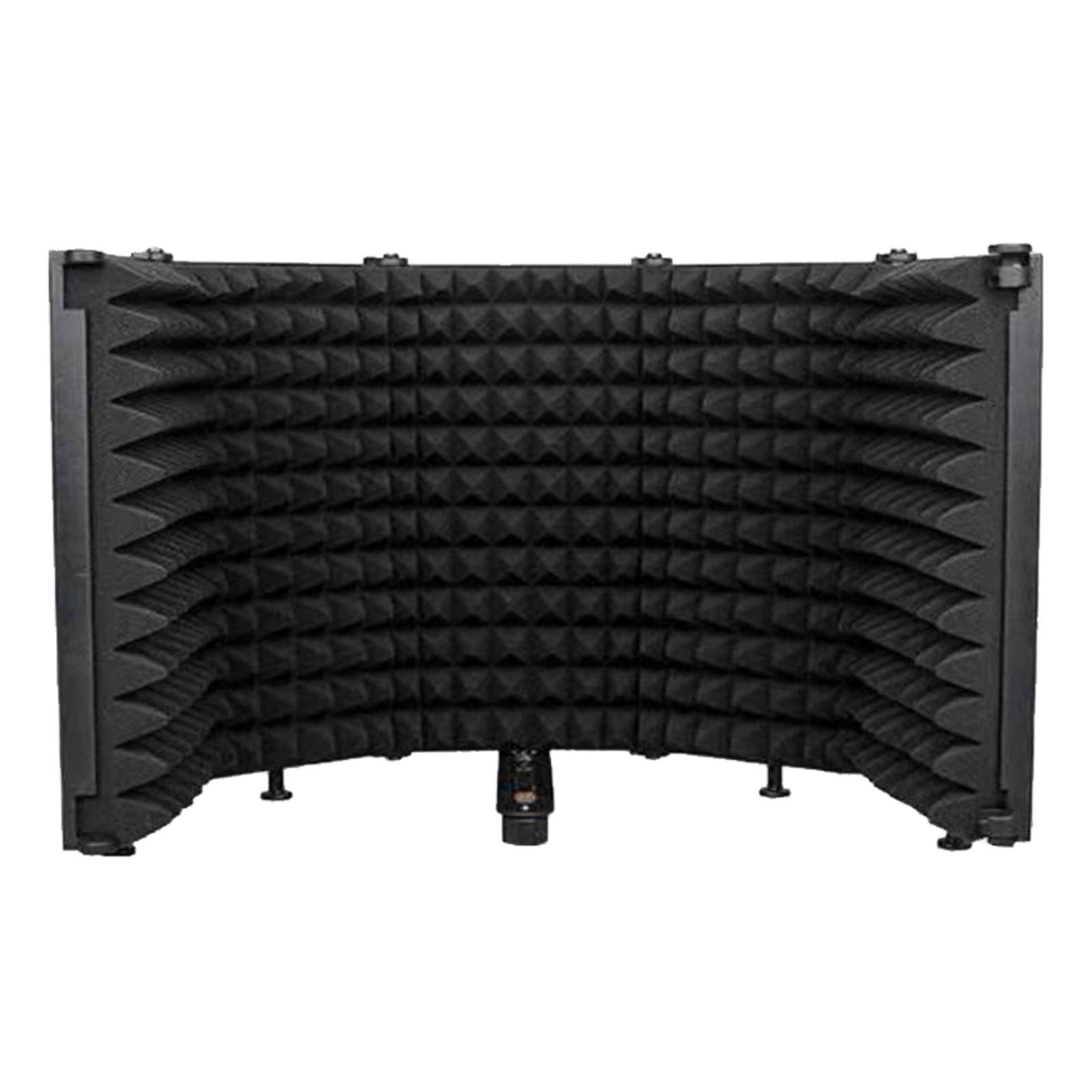 Mic Plegable para Micrófono de Estudio Panel Acústico de Espuma Absorbente Reflector Antirruido Ajustable Montaje Universal en Mesa O, 5 Paneles
