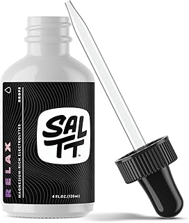 SALTT Relax Magnesium Drops - Ionic Magnesium Chloride w/Sodium, Potassium, Electrolytes - Trace Minerals Drops - Gluten Free, Sugar Free, Keto Friendly - from Utah's Great Salt Lake - 120ml Dropper