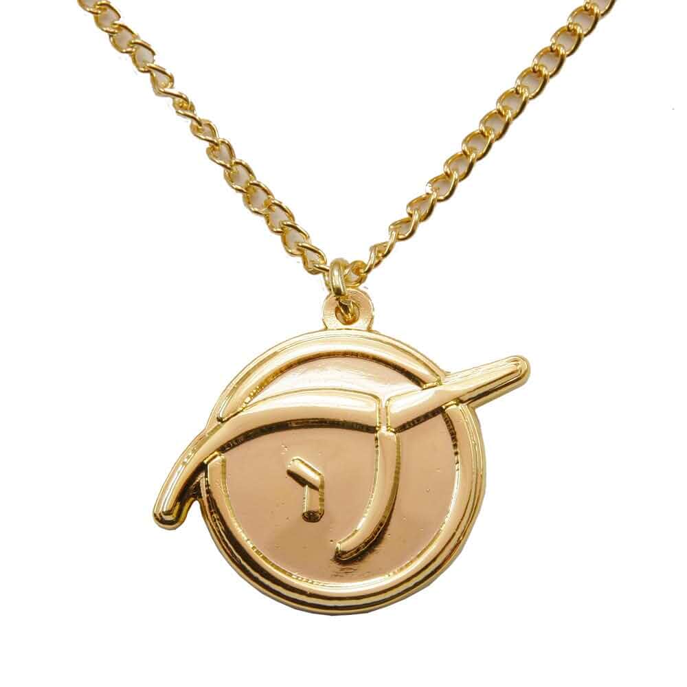 Invisible Pink Unicorn (IPU Pendant - bright gold finish