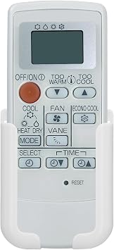 Replacement Remote Control for Mitsubishi Electric Air Conditioner NAXWEL18A112AA NAXWEL24A112AA NAXWEL09A112A NAXWEL12A112A NAXWEL18A112A NAXWEL24A112A, with Wall Mounting Bracket