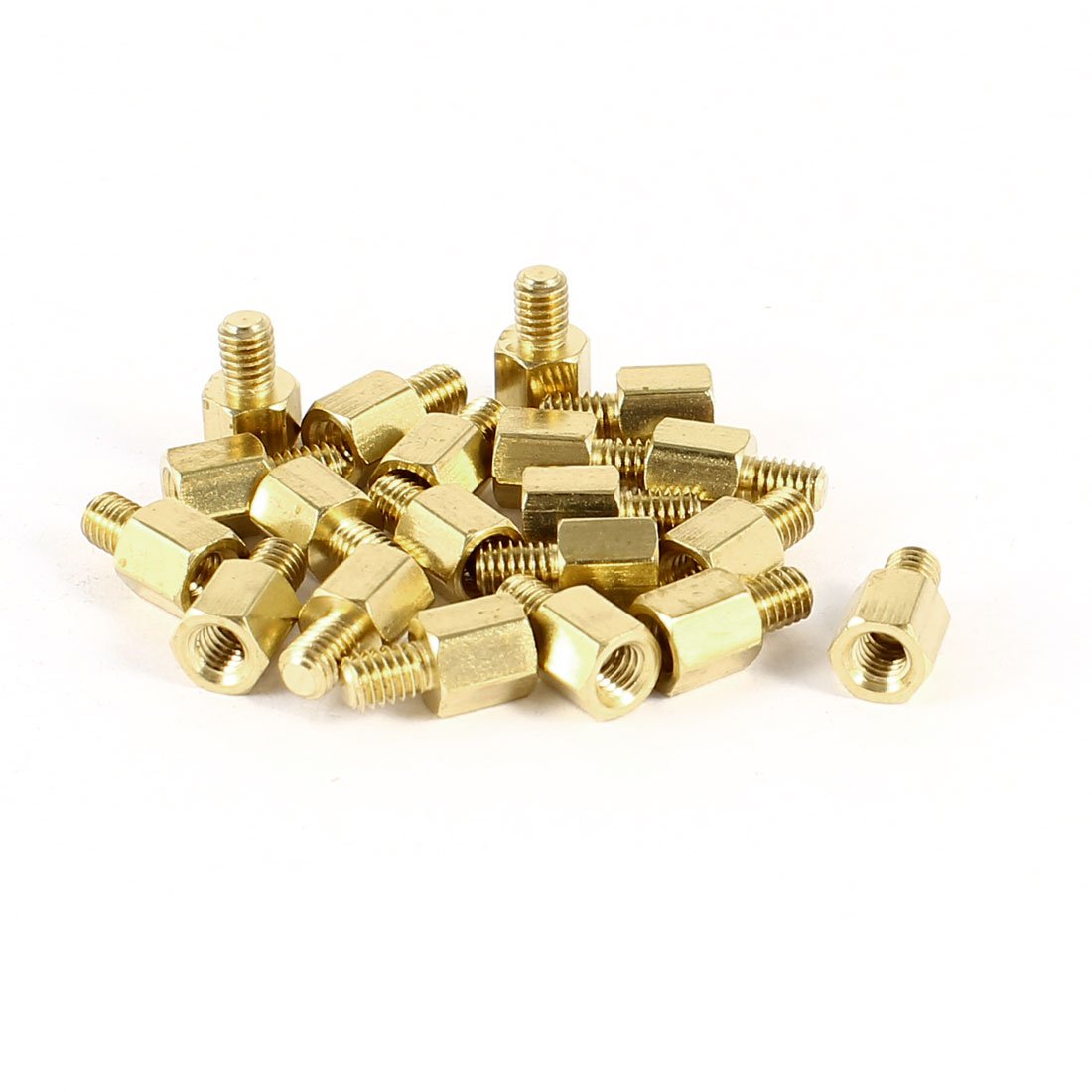 Amazon.co.jp: uxcell 20個 M3 x 5mm + 4mm オスメス六角真鍮