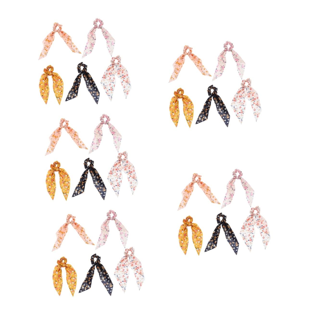 DOITOOL 25stücke Haargummis Mit Schleifen Modische Haarschmuck Für Damen Für Pferdeschwanz Oder Hochsteckfrisuren Verschiedenen Farben Aus Atmungsaktivem Material