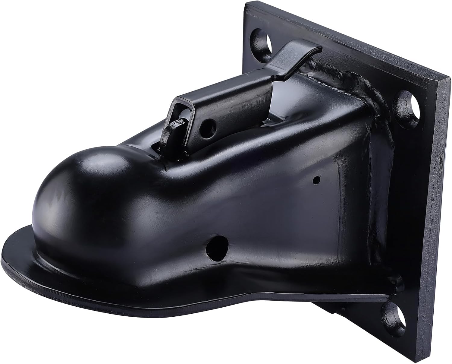 NovelBee 2-5/16" Flat Mount Trailer Coupler with Bolts Hardware,Black Powder Coat Finish Adjustable Coupler Capacity 14000LBS - Image 8