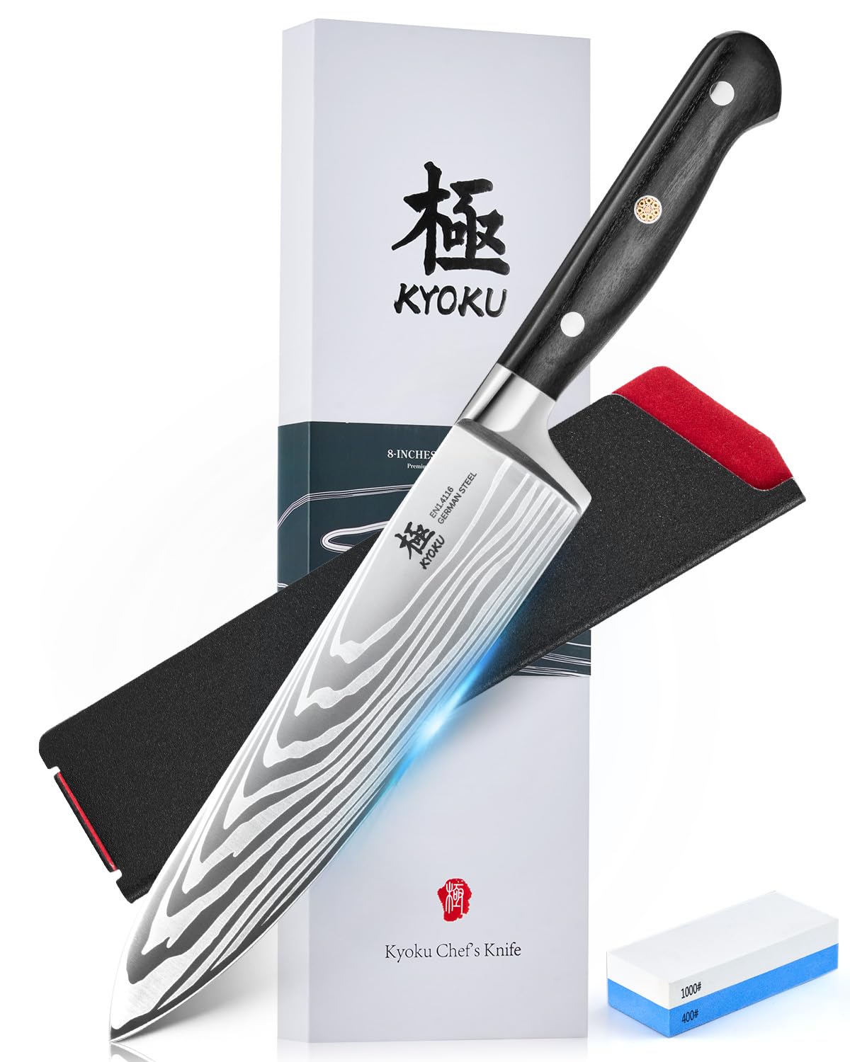 KYOKU 8" Chef Knife, Samurai Series