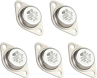 5pcs High Quality 2N3055 Power Transistors NPN to-3 Metal Case 15A/60V Set of 5 Transistors