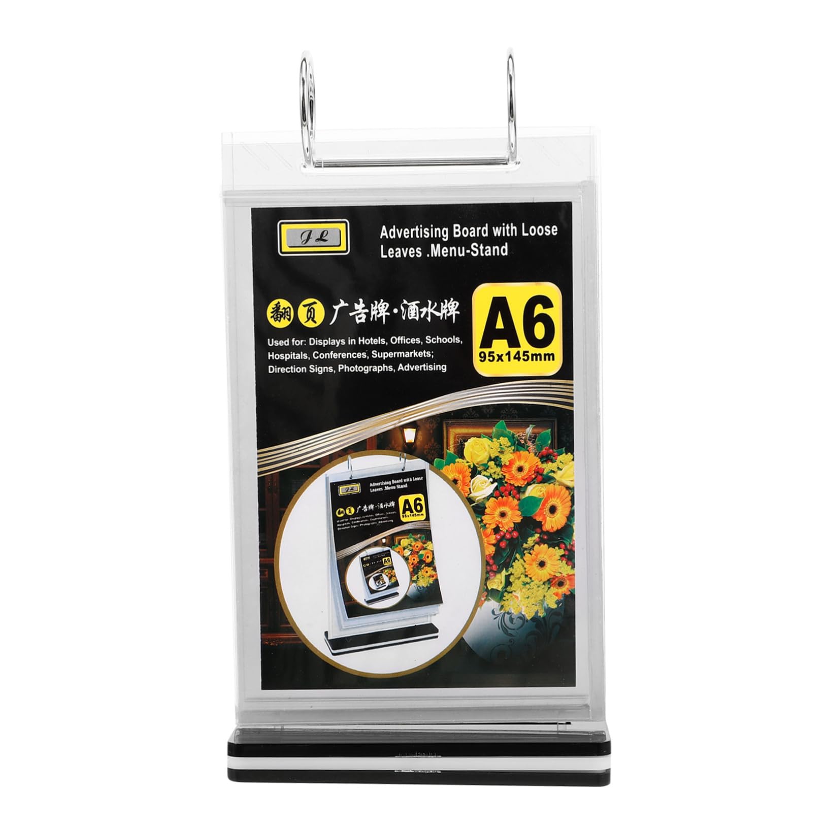 11piezas Soporte De Menú Vertical Para Mesa Exhibidor De Carteles Transparente Base Para Restaurantes y Supermercados
