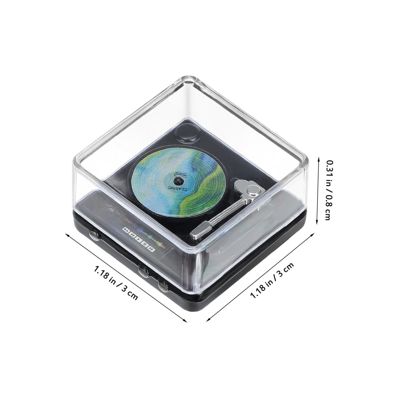 Amazon.co.jp: Toyvian ミニチュアミニレコードプレーヤー:1:12