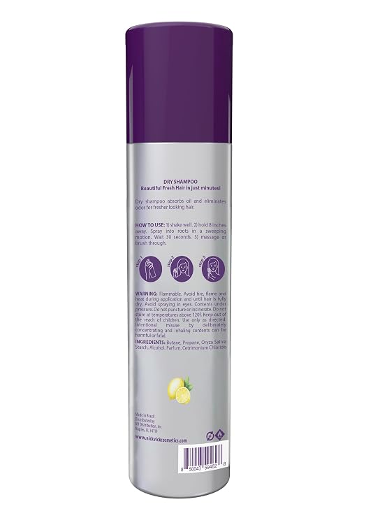 Nick Vick, Dry Shampoo Lemon Fragrance, Fresh Hair in Minutes