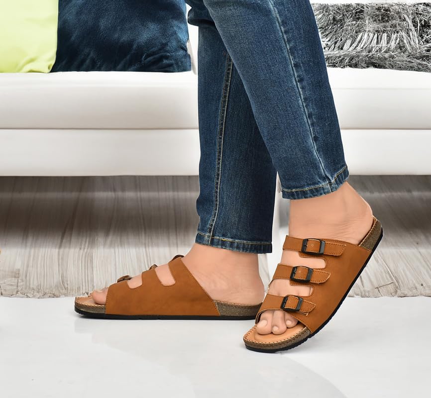 Image of HEALTH FIT Comfortable & LightWeight | Fashionable & Everyday Stylish & Durable Design Slip-on Style Flip Flops for Gents 3075