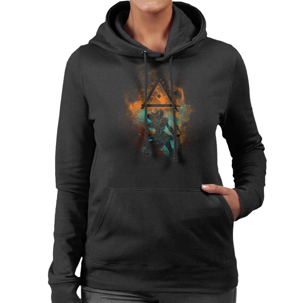 Aloy Silhouette Horizon Zero Dawn Women's Hooded Sweatshirt Black