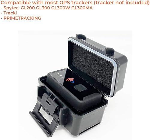 Miniatura 5 de PANGAEA Estuche magnético impermeable para AirTag | Rastreador GPS | Resistente a la intemperie resistente al agua, resistente, resistente, doble