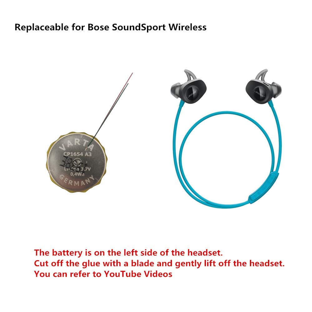 Battery VARTA CP1654 A3 Battery For Bose QuietComfort Headphones