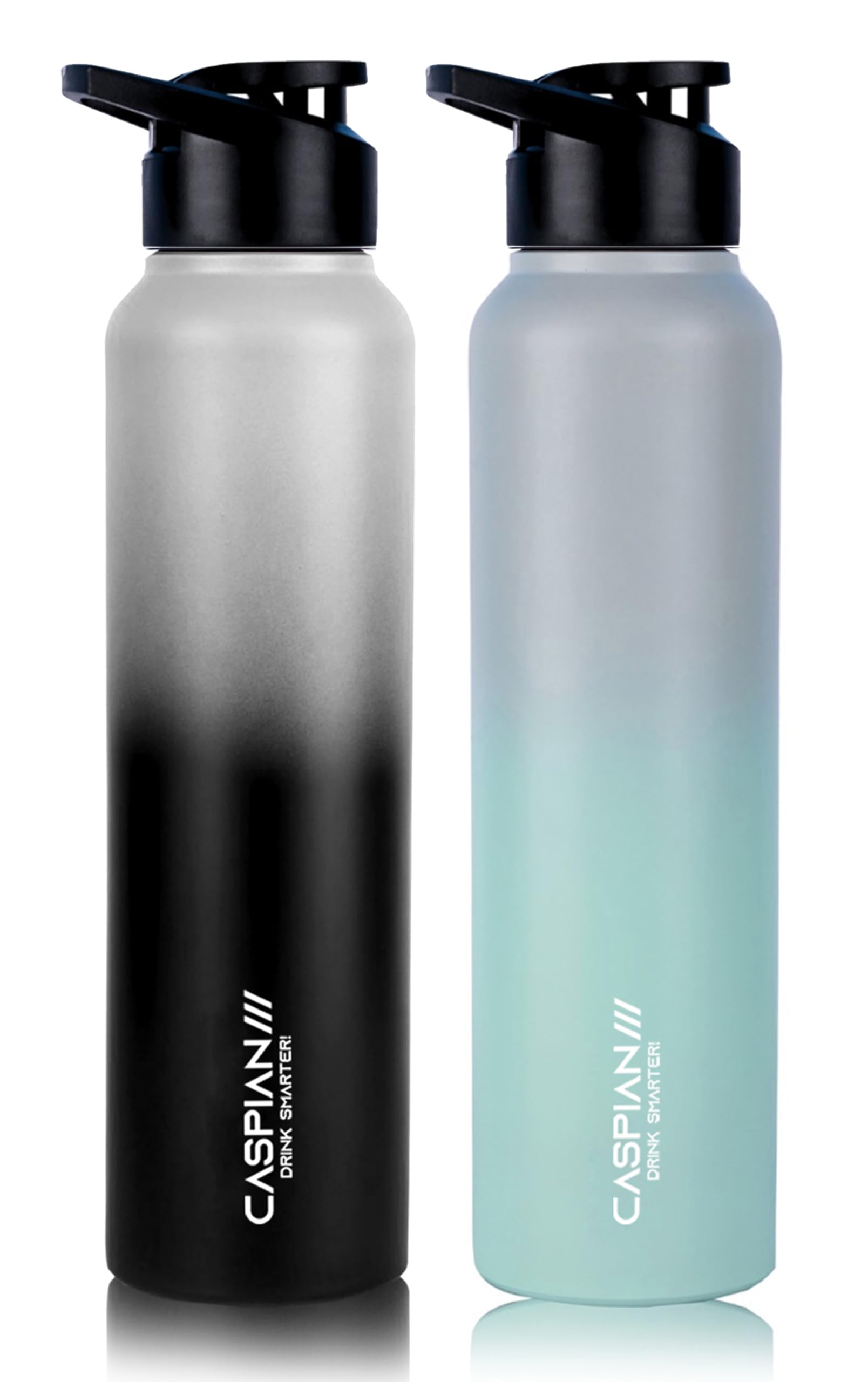 CASPIAN /// Hike Stainless Steel Water Bottle (Smo Nebula & Urban Lagoon, 1 Litre, Set of 2)| Leak Proof Thunder for Fridge Home Office Travel School Kids Boys Girls Adults Sports Gym Yoga (B0CNXCNJ4L) Amazon Price History, Amazon Price Tracker