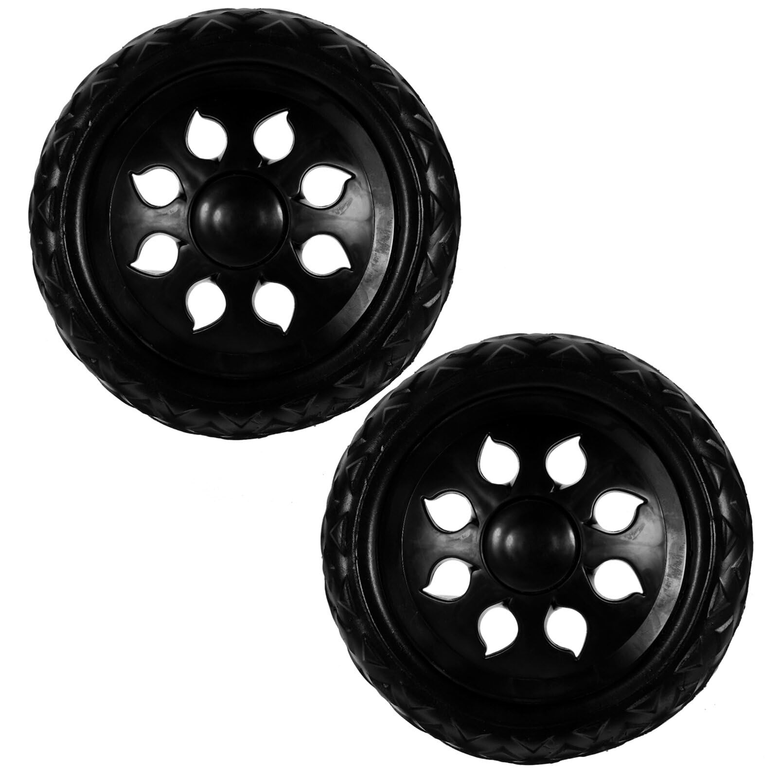 EXCEART 2pcs Replacement Wheels for Shopping Carts Grocery Trolleys Push Carts Easy Installation Caster Wheels for Smooth Mobility for Various Push Cart Use
