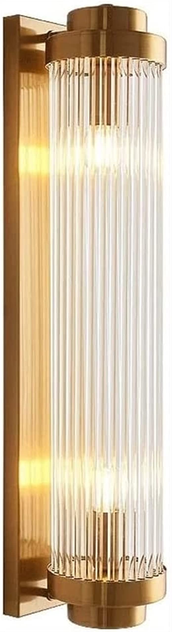 Lámpara de pared de cristal posmoderna E14 con estructura creativa color oro 8
