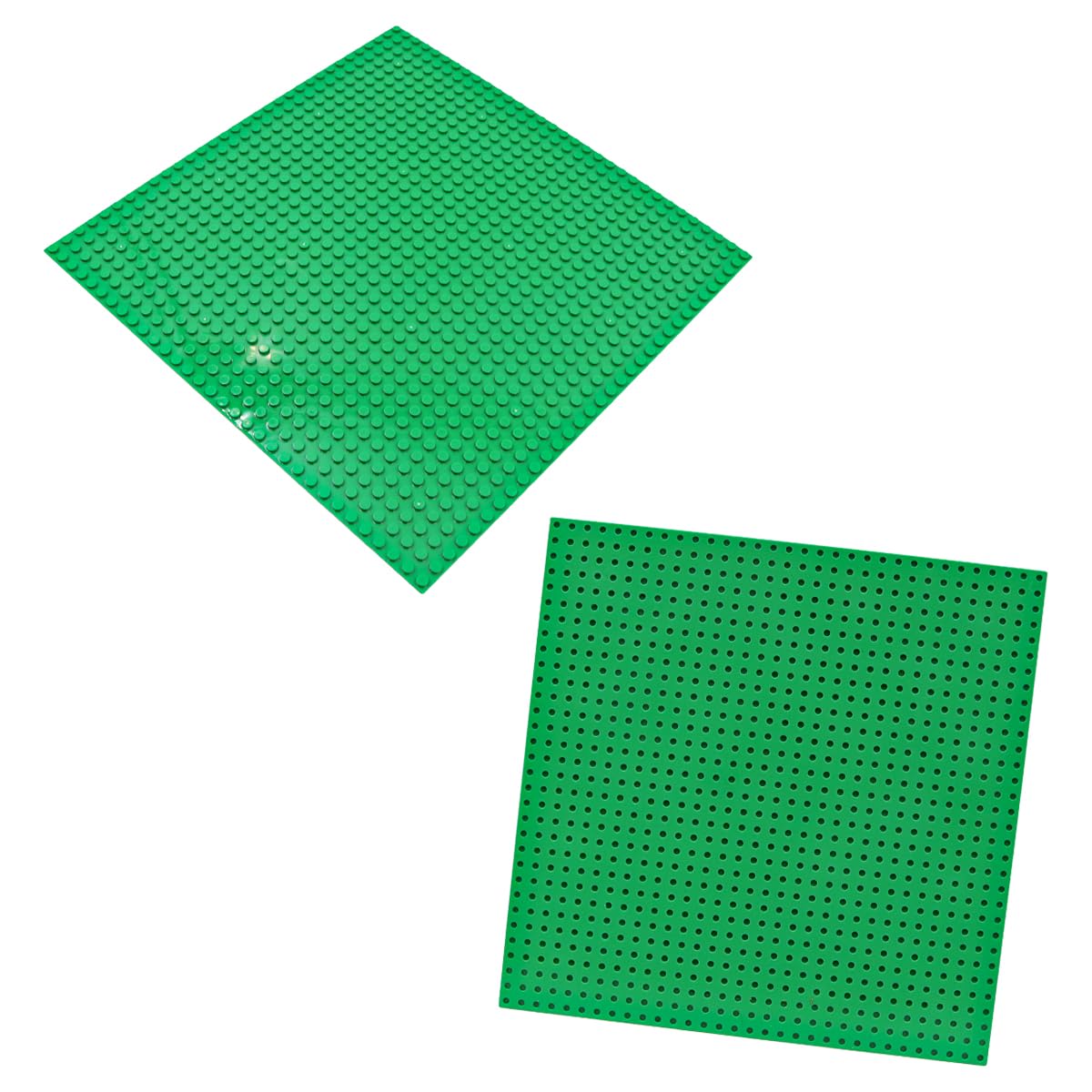Tiardey Pack of 4 Building Plates for Building Blocks Premium Building Plates Compatible with Most Brands(25.5 x 25.5 cm) Green+Blue - Image 3