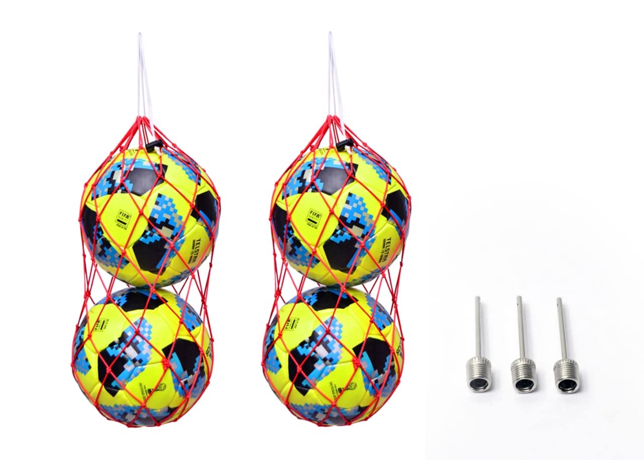 SAW POWER PRO 2MT Ball Carry net red 2 with Football air pin