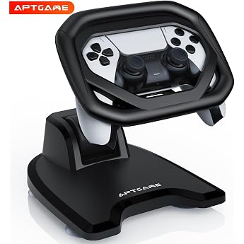 APTGAME PS5 Rennlenkradst nder f r PS5/PS5 Elite Controller lenkrad ps5 mit 4 Tischsaugn pfen f r PlayStation 5 Dualsense Controller   Stabiler & Zuverl ssiger F r Immersives Rennvergn gen
