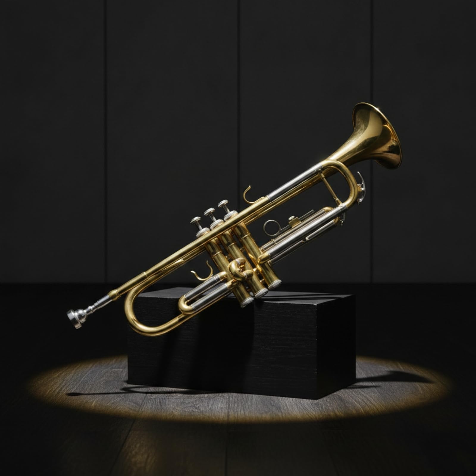Tromba in Sib Tromba in Ottone Strumento a Fiato Bocchino con Custodia Tubo in Ottone Leggera E Maneggevole con Accessori Inclusi Adatta per Principianti Orchestrale Concerto Casa