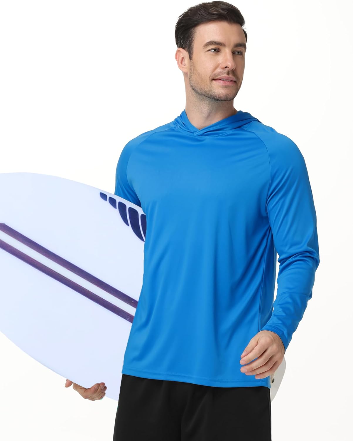 GEEK LIGHTING 3 Packs UPF 50+ Hooded Shirts Sun Protection Hoodie for Hiking Running Fishing Swim Rash Guard - Image 5